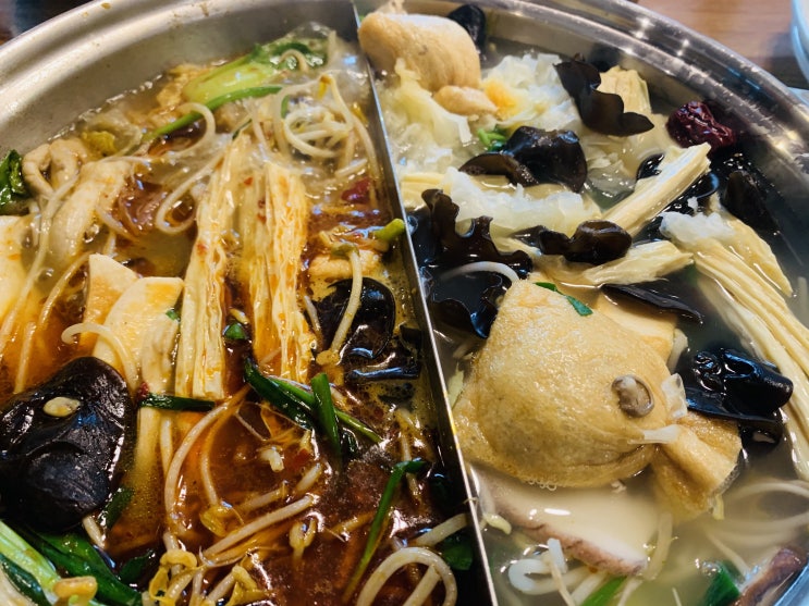  군자역 중국식 샤브샤브 훠궈 무한리필 맛집 천미천훠궈 내돈내산 후기