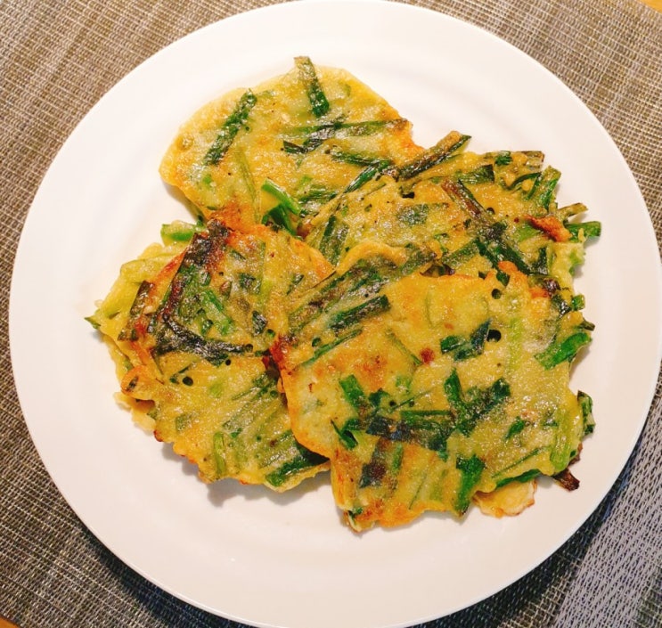  부추전 바삭하게 만들기, 백종원 레시피로 맛있게
