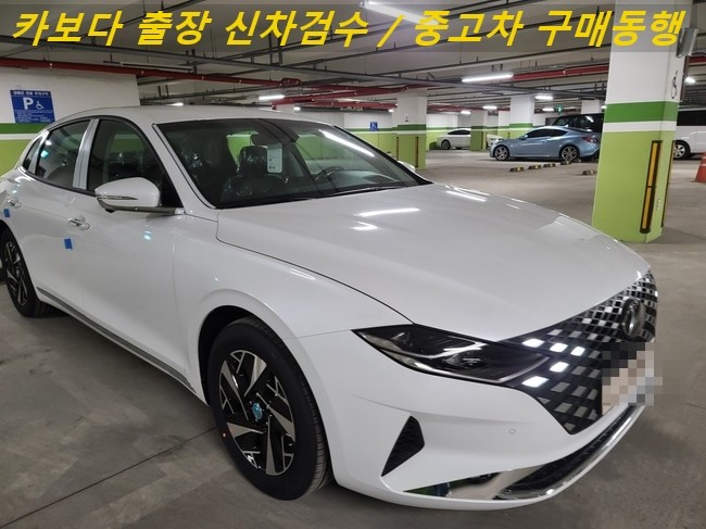  카보다-현대자동차 2021 그랜저 하이브리드 신차계약후 인수전 정비사 출장검수대행 후기