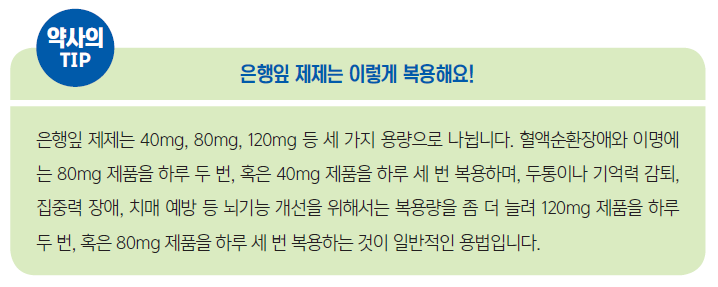  혈액순환제의 대표는 은행잎 성분 - 기넥신F