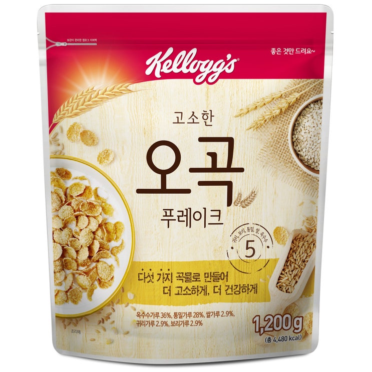 당신만 모르는 켈로그 고소한 오곡 푸레이크, 1.2kg, 1개 ···