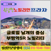  글로벌 날개의 중심 부평역 SR노빌리안 프라자 지하상가연결