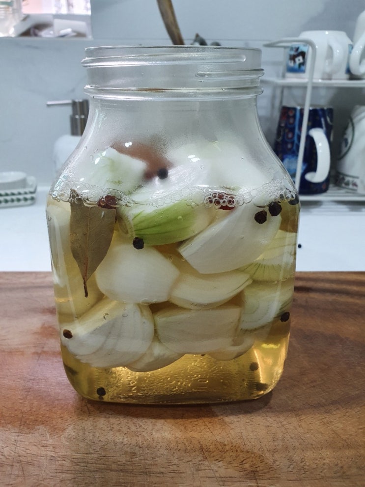  새콤달콤매콤 아삭한 양파피클 만들기