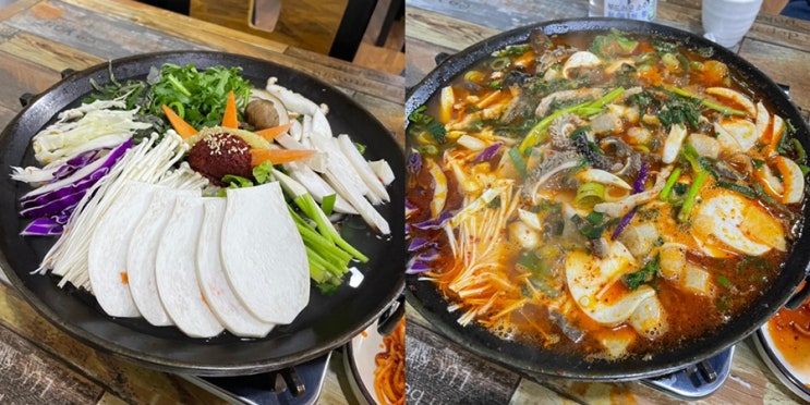  장호원 맛집 20년 전통의 추씨네 털보곱창전골