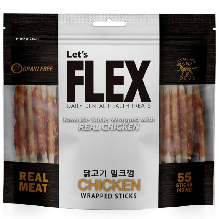 선호도 좋은 플렉스 반려견간식 밀크껌 400g, 닭고기맛, 1개 ··· 선호도 좋은 플렉스 반려견간식 밀크껌 400g, 닭고기맛, 1개 ···