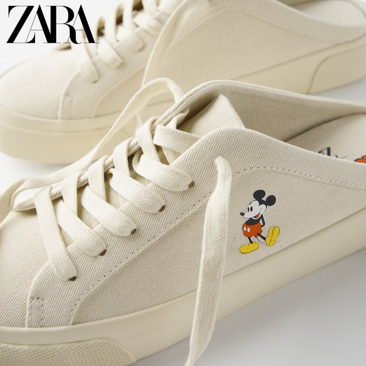 인지도 있는 ZARA 자라 미키마우스 뮬 백리스 블로퍼 스니커즈 ··· 인지도 있는 ZARA 자라 미키마우스 뮬 백리스 블로퍼 스니커즈 ···