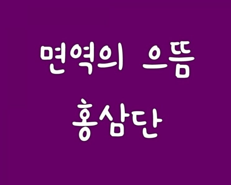  [1년 전 오늘] 홍삼의 진리는 진세노사이드 함량입니다.