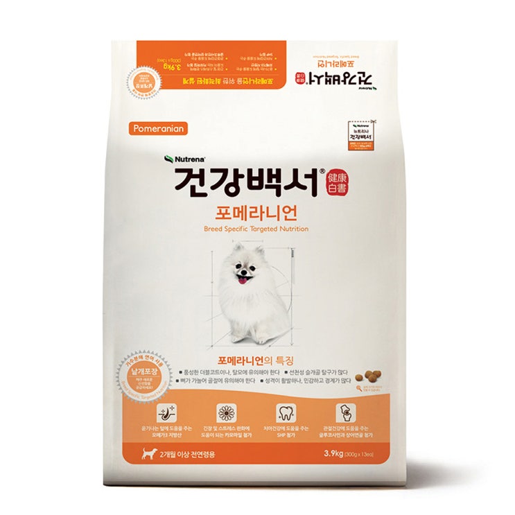 인지도 있는 카길 건강백서 전연령 포메라니언 반려견 사료, 3.9kg, 1개 ··· 인지도 있는 카길 건강백서 전연령 포메라니언 반려견 사료, 3.9kg, 1개 ···
