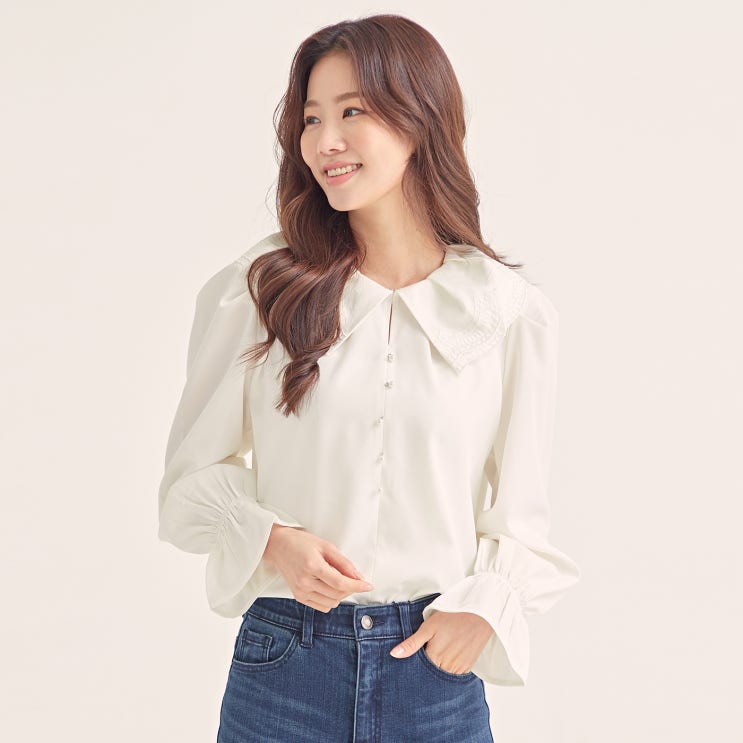 가성비갑 로엠 빅카라 블라우스 좋아요 가성비갑 로엠 빅카라 블라우스 좋아요