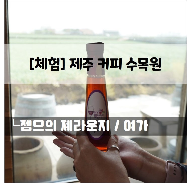  <제주가볼만한곳> 제주 커피수목원에서 커피와인만들기!