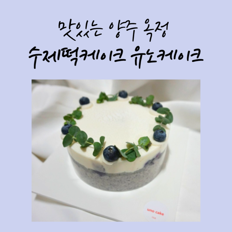  맛있는 양주 옥정 수제떡케이크 유노케이크