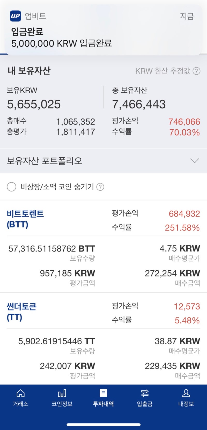 업비트 가상화폐 코인 (투자내역, 수익률, 주의사항) : 네이버 블로그