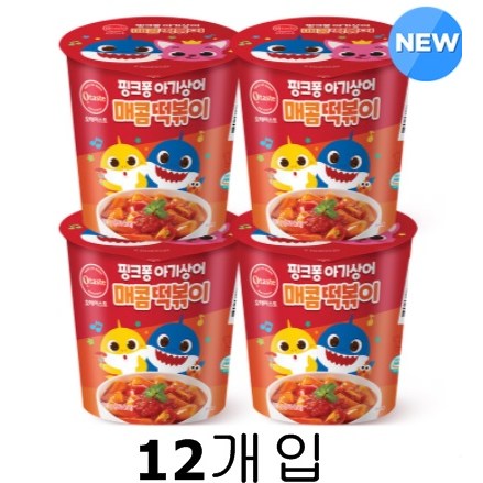 요즘 인기있는 오테이스트 핑크퐁 아기상어 매콤 떡볶이 111g x 12개 24개 매콤달콤새콤 어린이 떡뽁기 추천합니다 요즘 인기있는 오테이스트 핑크퐁 아기상어 매콤 떡볶이 111g x 12개 24개 매콤달콤새콤 어린이 떡뽁기 추천합니다