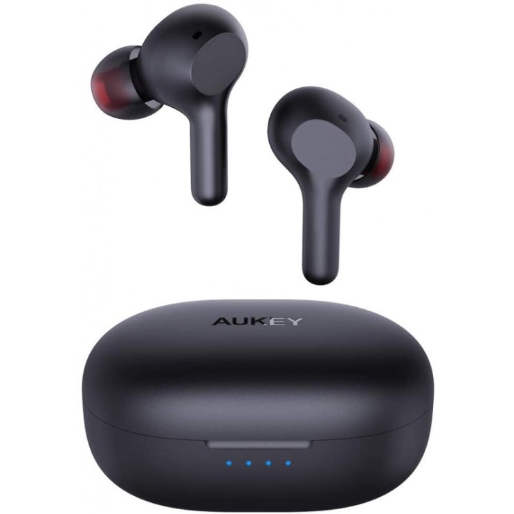 인기 많은 이태리직송 AUKEY 강화 5베이스 블루투스 헤드폰 USB-C 빠른 충전 무선 이어버드 IPX5 방수 25 시간, 단일옵션, 단일옵션 추천해요