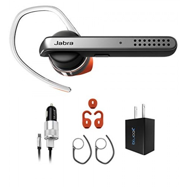 인기 급상승인 Jabra Talk 45 Bluetooth 이어폰 형 헤드셋 (Android 및 iOS 용 소음 제거 마이크 포함) Blucoil Micro 추천합니다