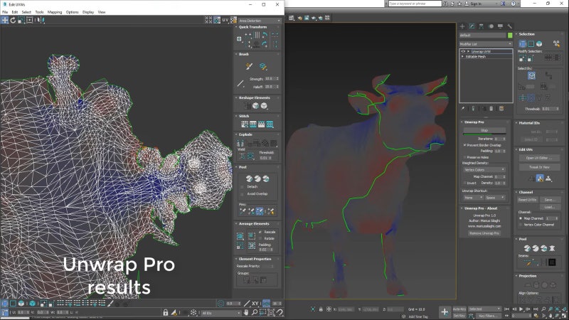 3DS MAX 3D 맥스 언랩unwrap 플러그인 : 네이버 블로그