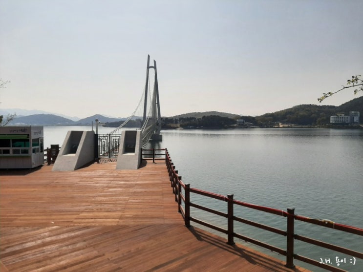  논산 탑정호 출렁다리 아이들과 구경하기 좋은 곳 :)