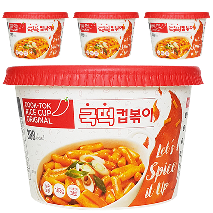 리뷰가 좋은 추억의국민학교떡볶이 국떡 컵볶이 오리지날, 163g, 4개입 추천합니다