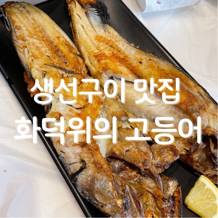 용인 신갈 제육 생선구이 맛집 화덕위의 고등어