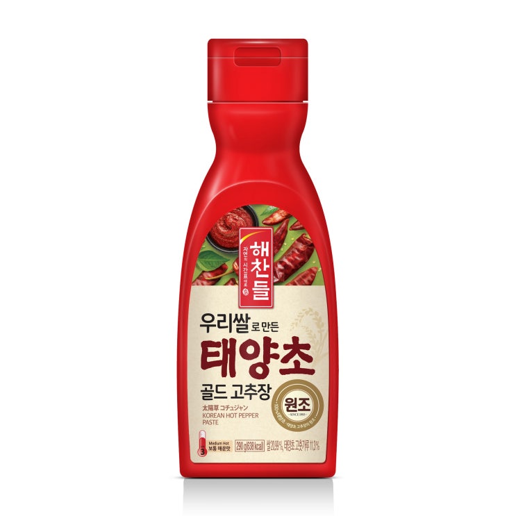 인기 급상승인 해찬들 우리쌀로 만든 태양초골드 고추장, 290g, 1개 좋아요 인기 급상승인 해찬들 우리쌀로 만든 태양초골드 고추장, 290g, 1개 좋아요