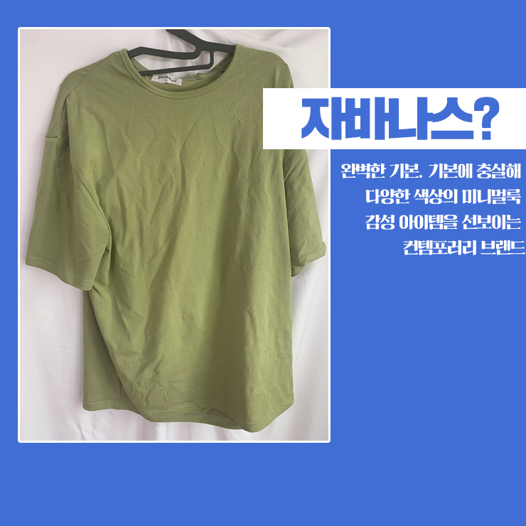  가성비 무지티 자바나스 반팔 티셔츠 피마스판 솔직한 후기!