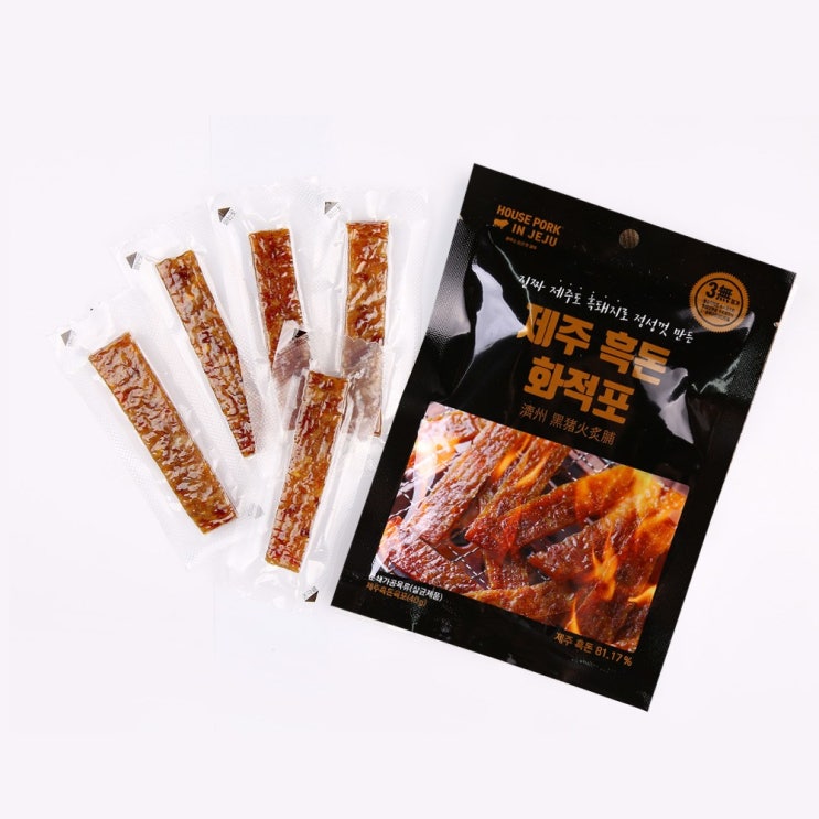 후기가 좋은 싱가포르식 제주흑돼지 육포, 10팩, 40g ··· 후기가 좋은 싱가포르식 제주흑돼지 육포, 10팩, 40g ···