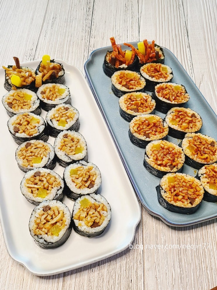 백종원어묵김밥 만들기 초간단 어묵김밥 2종 점심메뉴 추천 백종원어묵김밥 만들기 초간단 어묵김밥 2종 점심메뉴 추천