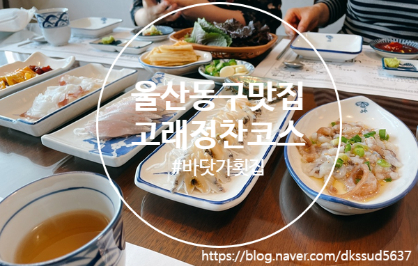 울산 일산지 , 대왕암공원 회 / 해산물 / 일식 코스맛집 " 바닷가횟집 "