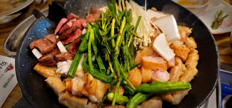  구미 형곡동 맛집,짚불구이황소돌양곱창(술집, 곱창, 대창, 염통)