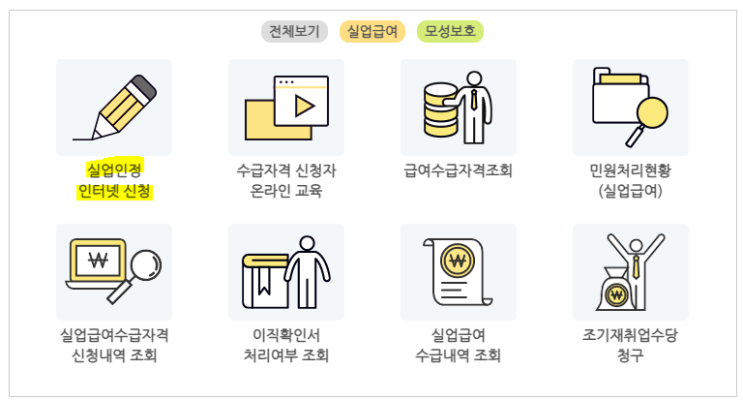  실업급여 1차 실업인정 d-day