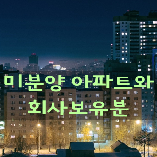 미분양 아파트의 분양광고속 마케팅 전략 회사보유분