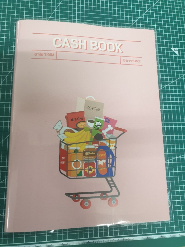  다이소 6개월가계부, 절약노트입니다.