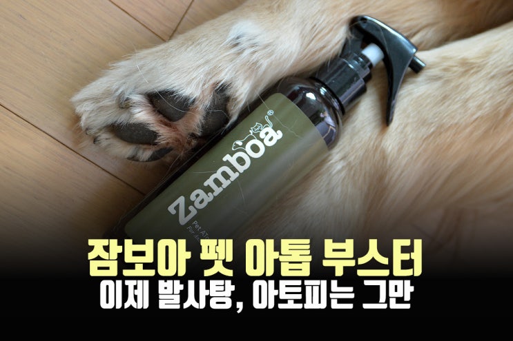  강아지보습제 아토피 발사탕까지 잠보아 펫 아톱 부스터로 해결