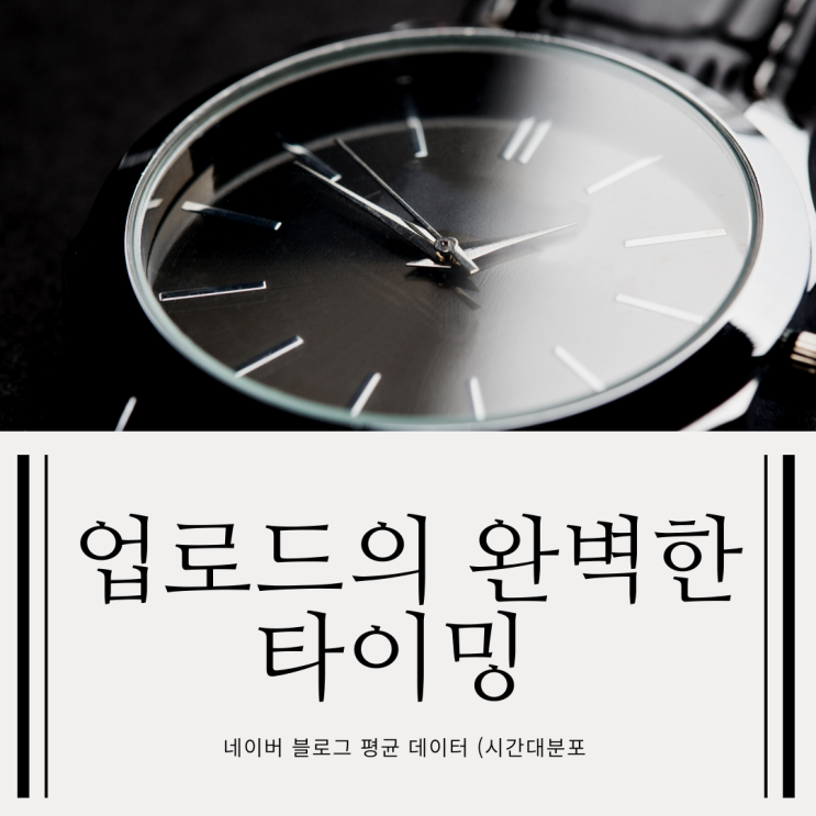  블로그에 콘텐츠 업로드를 하기 좋은 시간은?[업로드의 완벽한 타이밍]