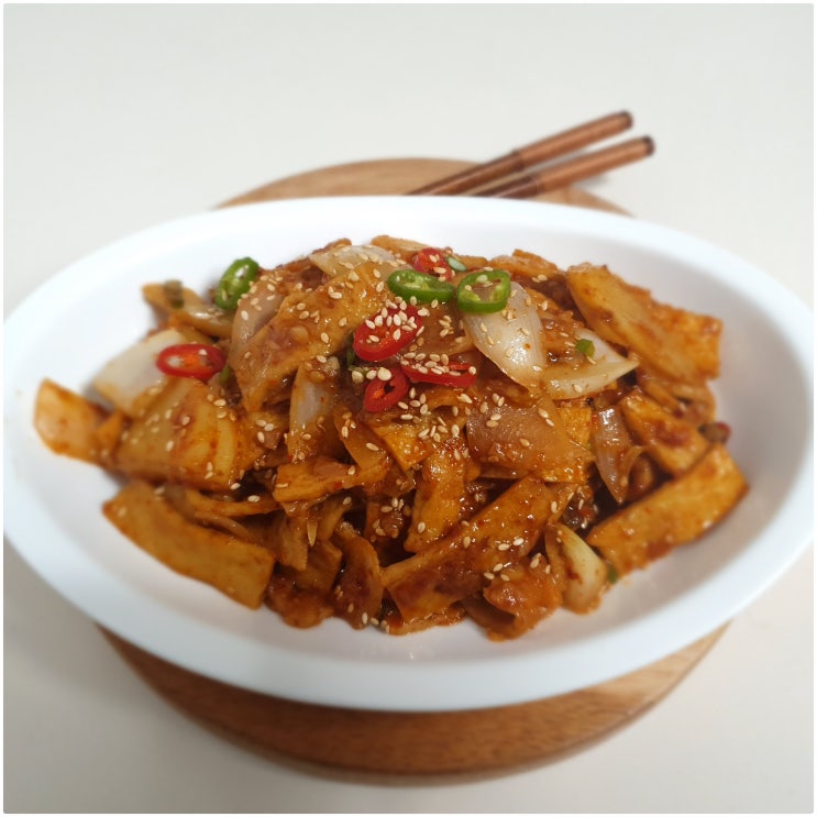  백종원 어묵볶음 매콤한 빨간오뎅볶음 만드는법!