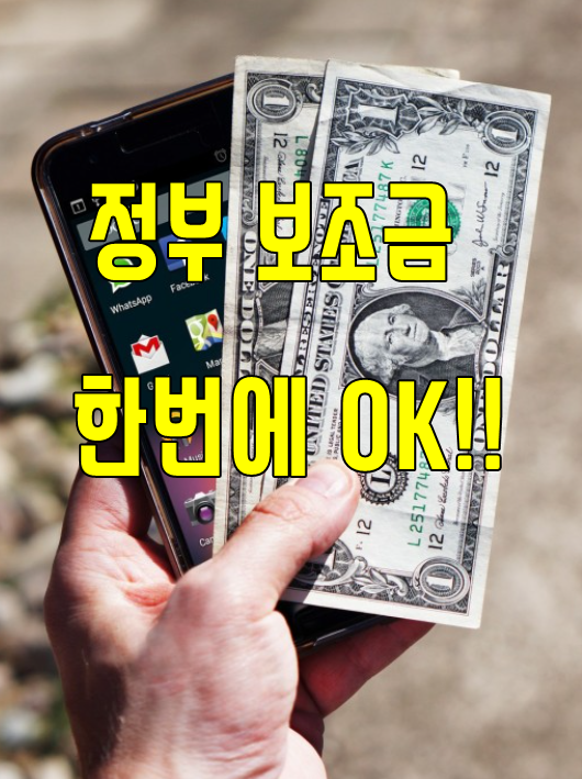  이제 내 보조금 정부24에서 확인하세요.
