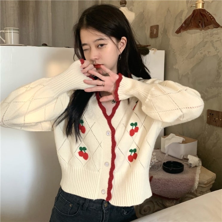 최근 많이 팔린 여자 빅사이즈 도톰 체리 크롭 가디건 흰색 검정색 퍼프 레이스 가디건 봄 간절기 추천합니다 최근 많이 팔린 여자 빅사이즈 도톰 체리 크롭 가디건 흰색 검정색 퍼프 레이스 가디건 봄 간절기 추천합니다