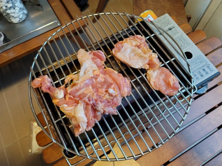 캠핑요리로 좋은 치킨쿡/ 춘천식 숯불구이 닭갈비소금 맛(500g)