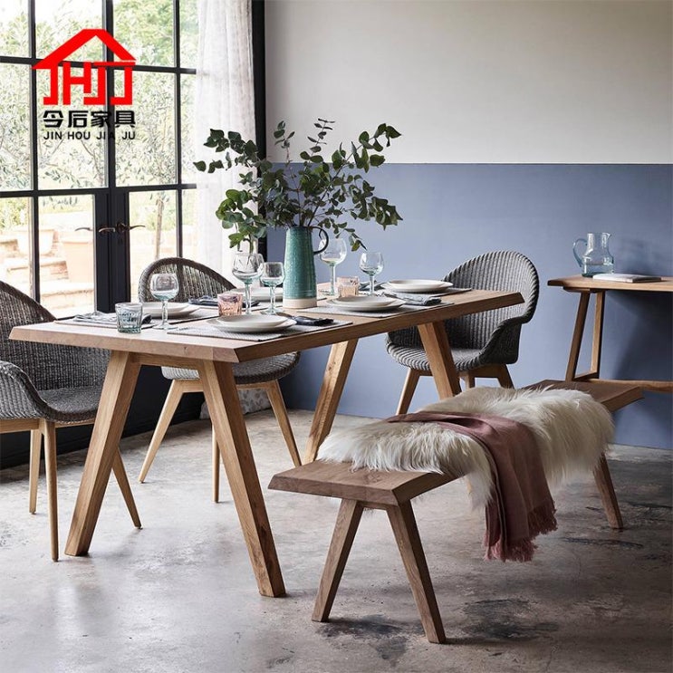 선호도 높은 코스트코 6인 원형 대리석 돌식탁 북유럽 스타일 홈 원목 식탁과 의자 세트 소형 4 인, 크기는 주문을 받아서 만들어 질 수 있습니다 색깔 좋아요