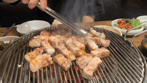  수원 호매실 맛집) 도톰한 생삼겹살에 푸짐한 반찬 '정육상회' #내돈내먹