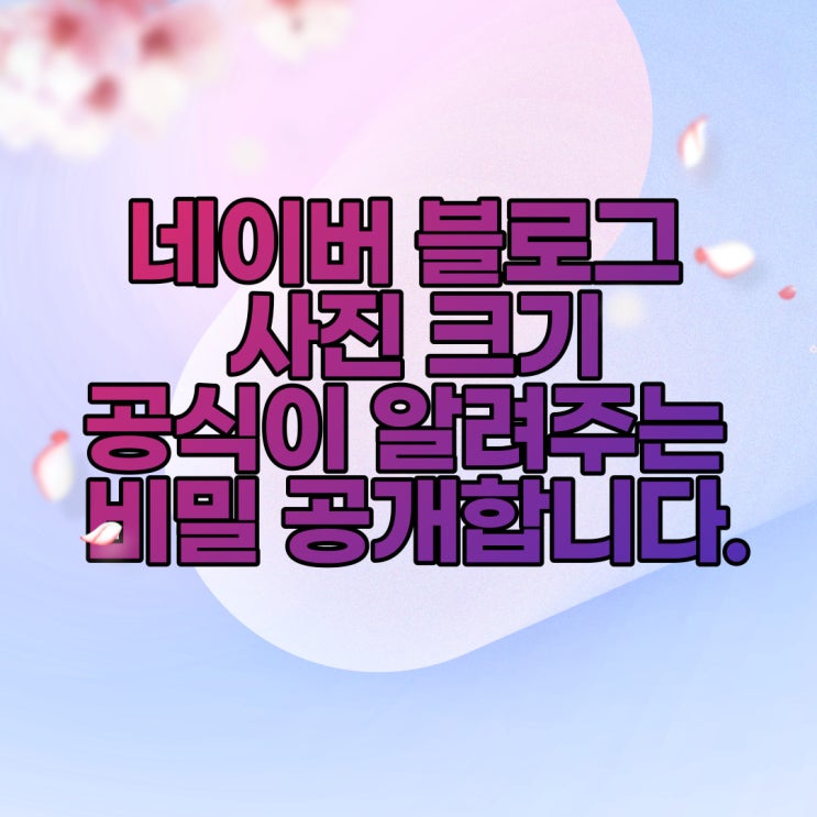  네이버 블로그 사진 크기 , 일급 비밀 공개! (feat. 공식)
