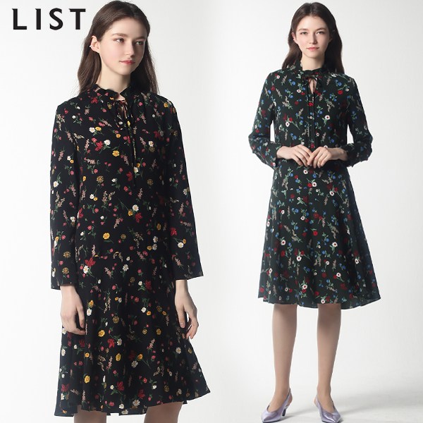 핵가성비 좋은 리스트 리스트(LIST) 프렌치 리본 프릴넥 플라워 원피스 (택가격:198000원) ··· 핵가성비 좋은 리스트 리스트(LIST) 프렌치 리본 프릴넥 플라워 원피스 (택가격:198000원) ···