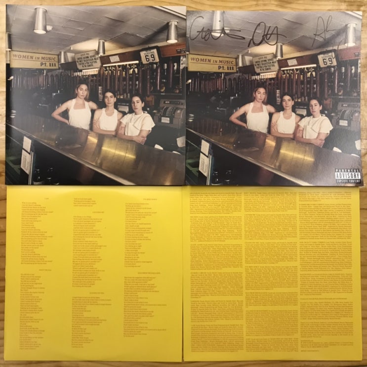  [LP, 엘피] Haim(하임) - Women In Music Pt. III (싸인반, 블랙 바이닐, 45rpm)