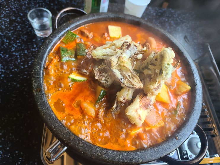 이수역 고씨네고추장찌개 감자면빨전 소주한잔