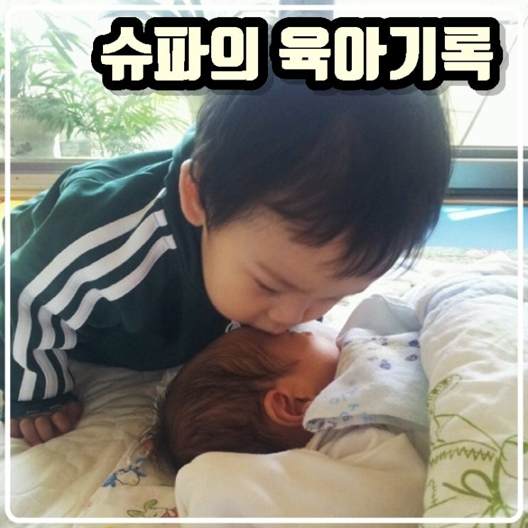  슈파의 육아기록 -  아기 슈파 2호 그리고 '동생을 지켜주는 형아'