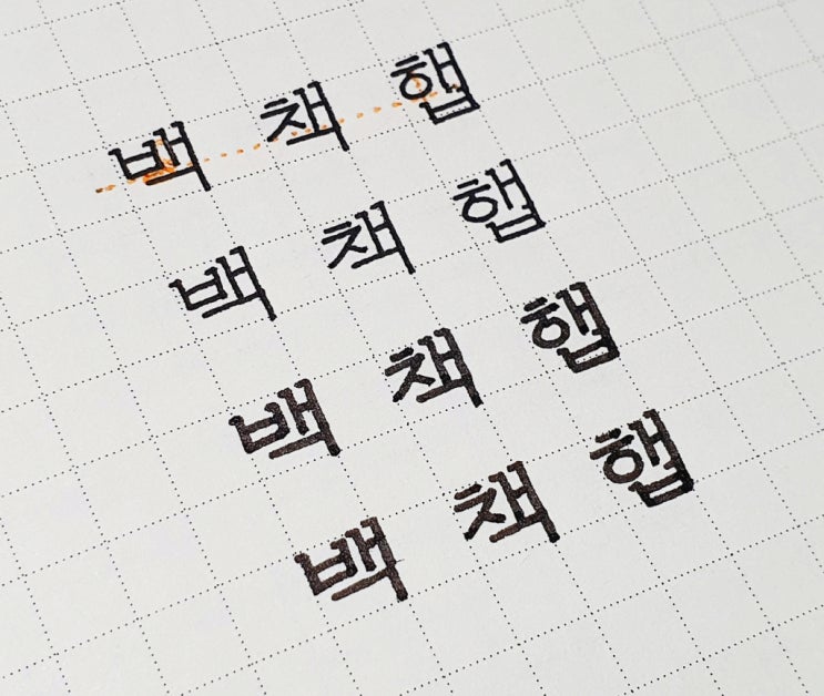  이상한 글씨연습 프로젝트 - 미꽃체 어디까지 써봤니? 1편