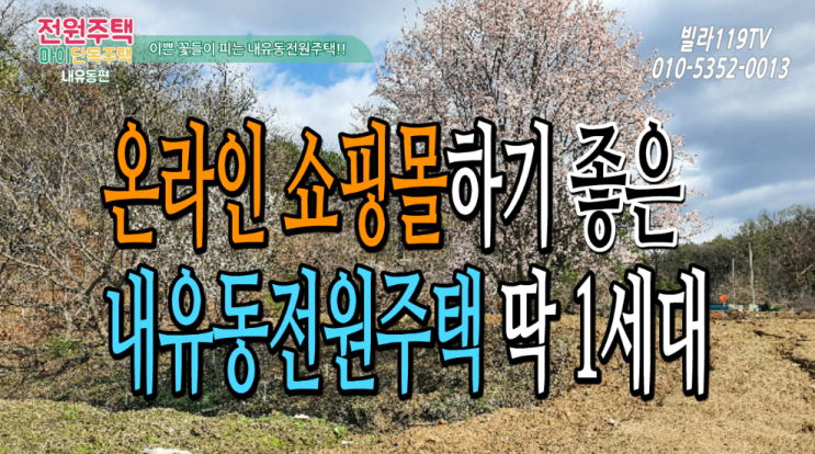  [전원주택]고양시 내유동전원주택 ~온라인쇼핑몰(사무실)로 쓰기 좋은 내유동단독주택,마지막1세대!!