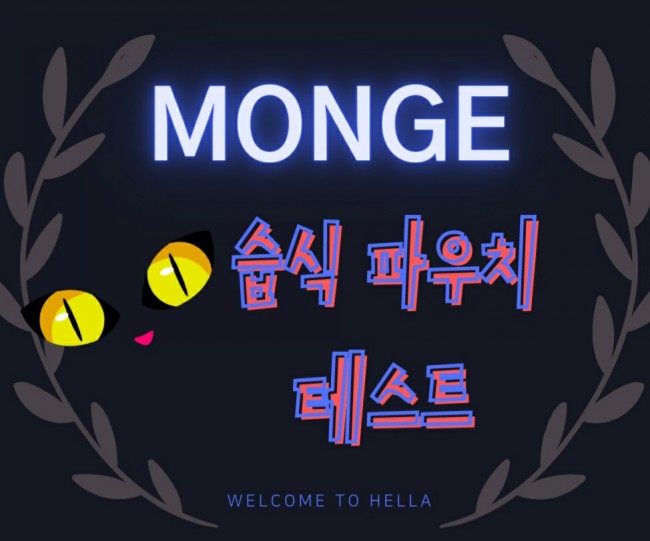  몬지 비와일드 그레인프리 캣 습식 파우치, 반은 실패?!