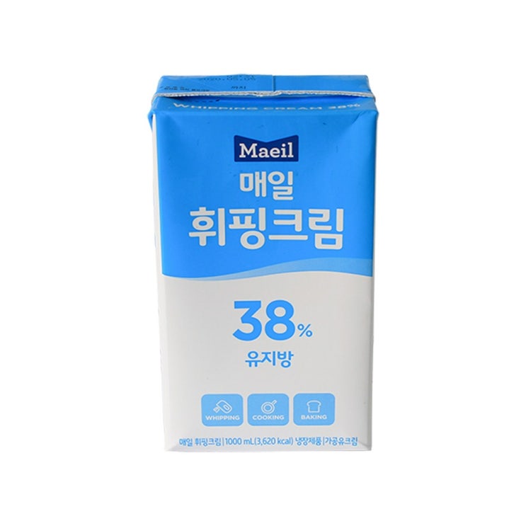 많이 찾는 매일 휘핑크림 유지방38% 1000ml 동물성 국산원유 추천해요