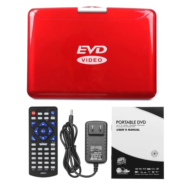 인기 많은 DVD플레이어 14 inch Portable DVD Player Rotatable Screen Multi Media DVD for Game TV Function, Red 인기 많은 DVD플레이어 14 inch Portable DVD Player Rotatable Screen Multi Media DVD for Game TV Function, Red